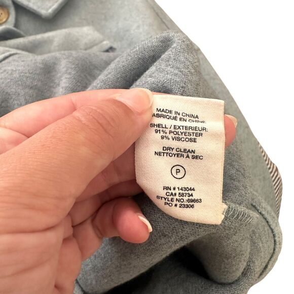 AVEC LES FILLES Buttoned Shacket Light Blue NWOT Sz Small - Picture 4 of 4